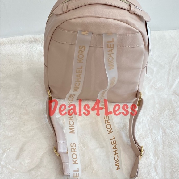 Michael Kors Backpack Logo Straps Beige Nude NWT main image 4